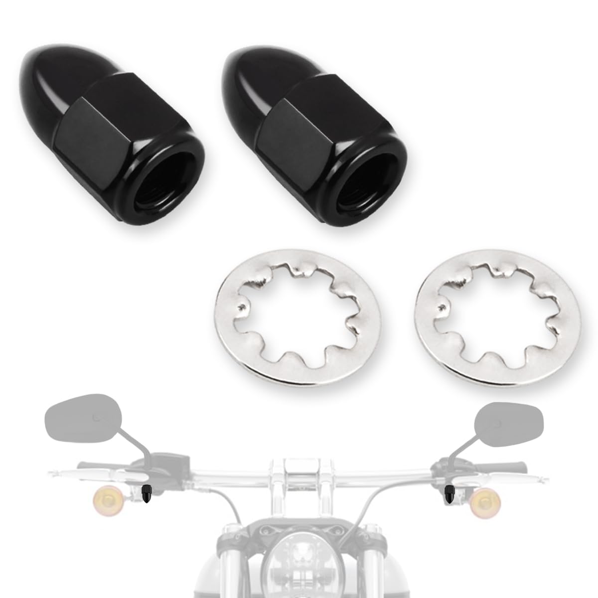 Amazon.com: FOVPLUE 5/16″-24 Acorn Nut Kit and Lock Washers